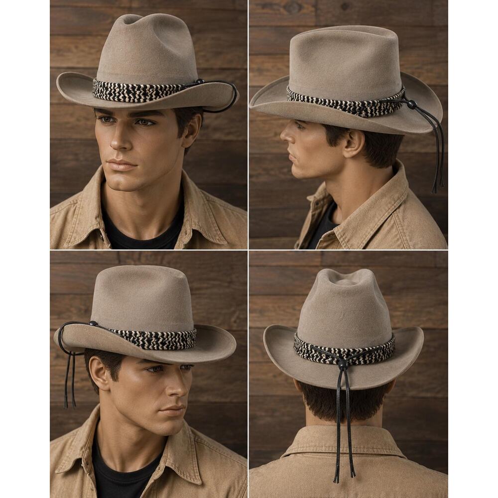 Stetson The Billy Kidd Size 7 3/8 Western Style Hat
